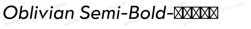 Oblivian Semi-Bold字体转换